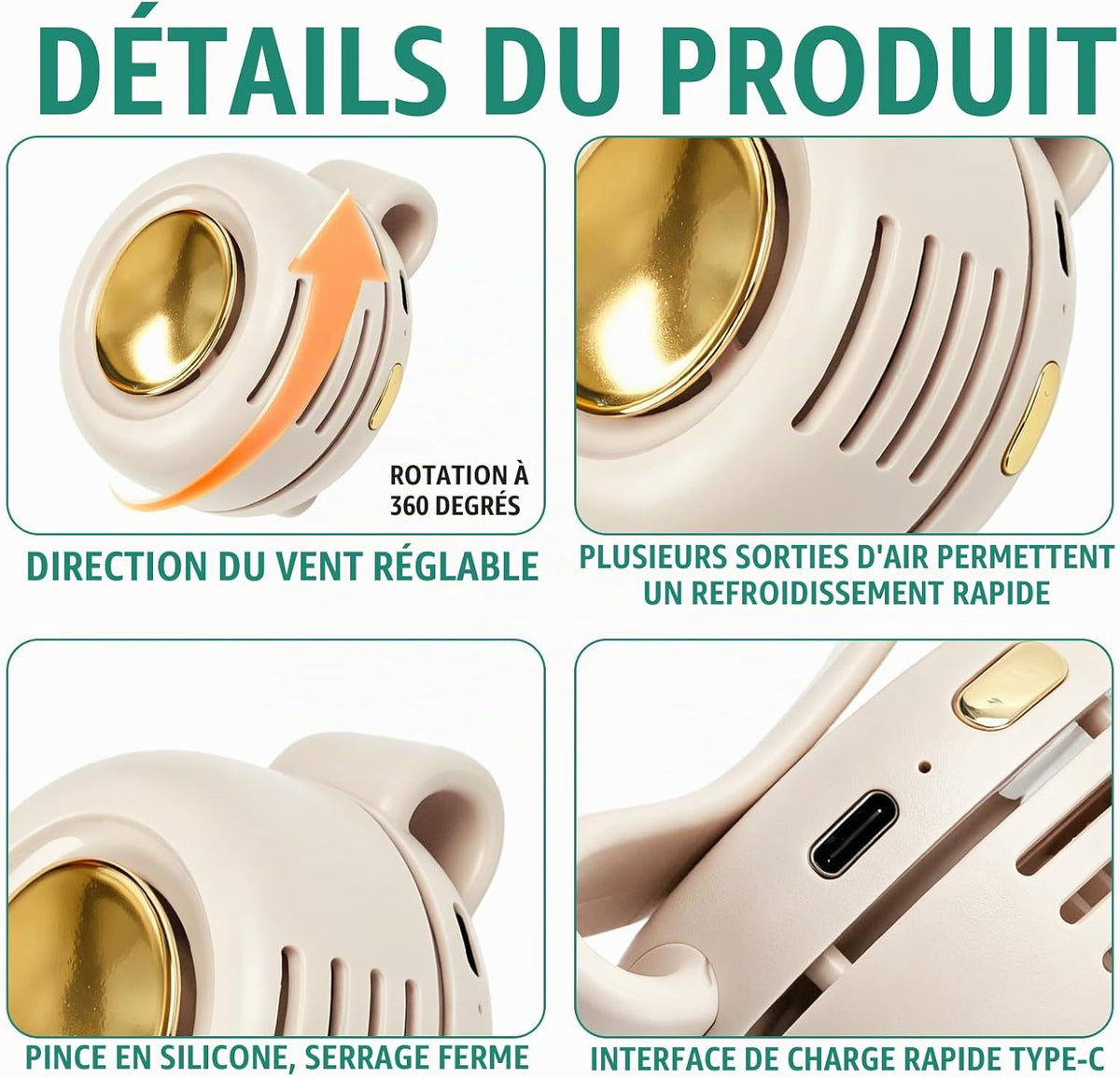 Mini ventilateur 360